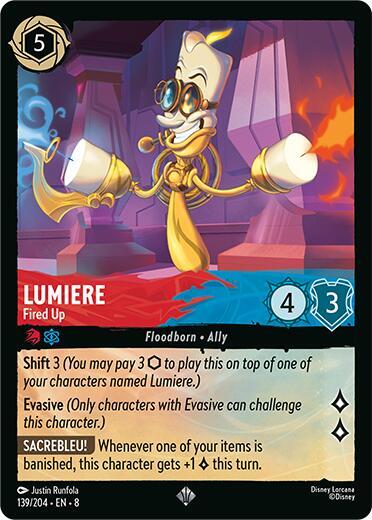 Lumiere - fire up -  139/204 - Super Rare - 8 1