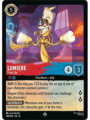 Lumiere - fire up -  139/204 - Super Rare - 8