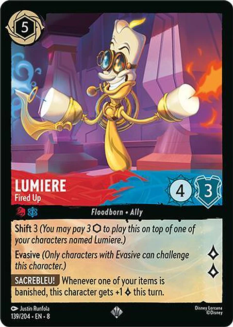 Lumiere - fire up -  139/204 - Super Rare - 8