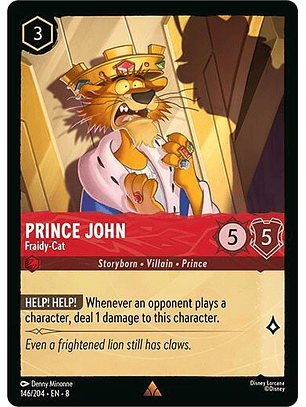 Prince John - Fraidy-Cat - 146/204 - Rare - 8