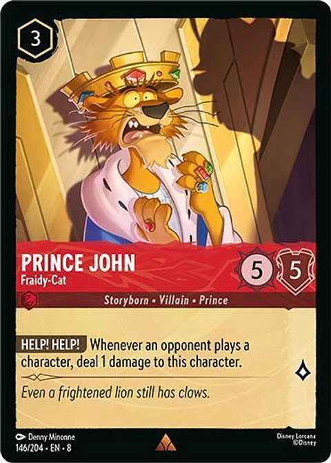 Prince John - Fraidy-Cat - 146/204 - Rare - 8