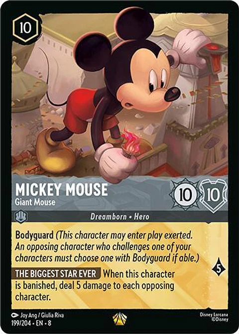 Mickey Mouse - Giant Mouse - 199/204 - Legendary - 8