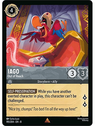 Iago - Out of Reach - 195/204 -  Rare - 8