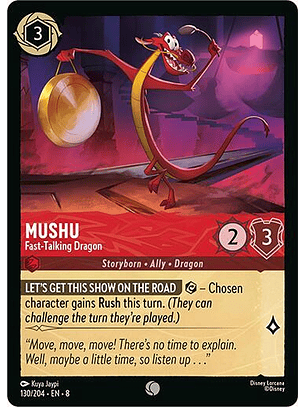 Mushu - Fast-Talking Dragon - 130/204 - Common - 8