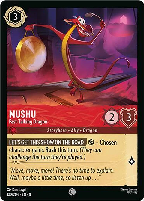 Mushu - Fast-Talking Dragon - 130/204 - Common - 8