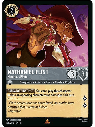 Nathaniel Flint - Notorious Pirate - 196/204 - Rare - 8