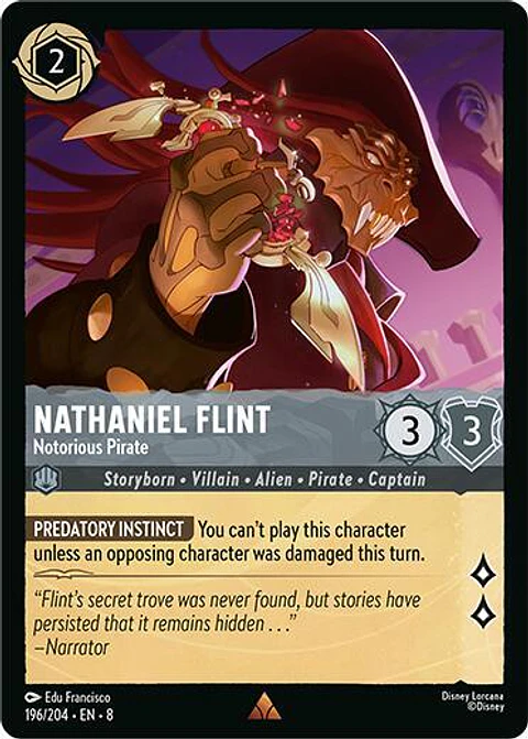 Nathaniel Flint - Notorious Pirate - 196/204 - Rare - 8