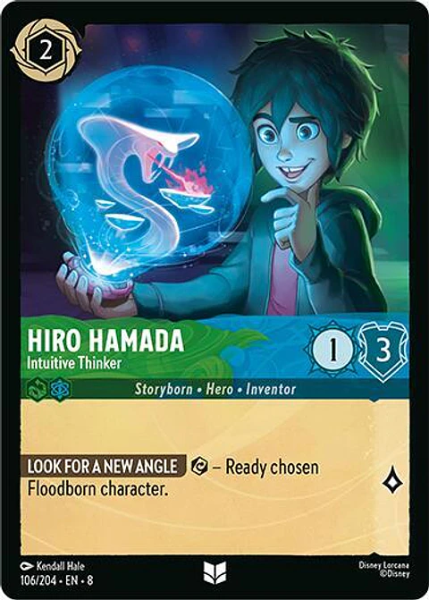 Hiro Hamada - Intuitive Thinker - Uncommon - 106/204 - 8