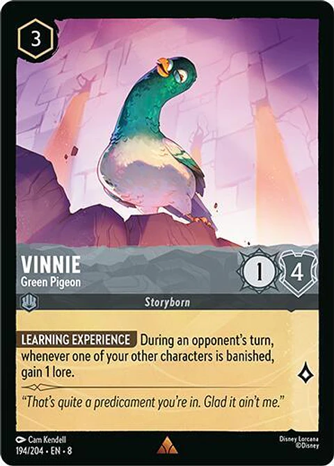 Vinnie - Green Pigeon - Rare - 194/204 - 8