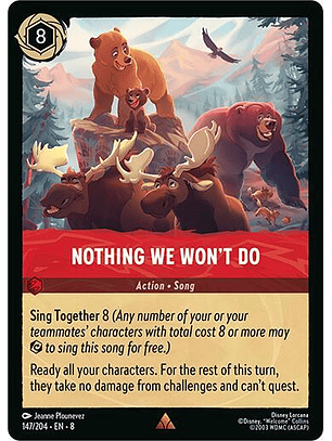 Nothing We Won't Do - Rare - 147/204 - 8