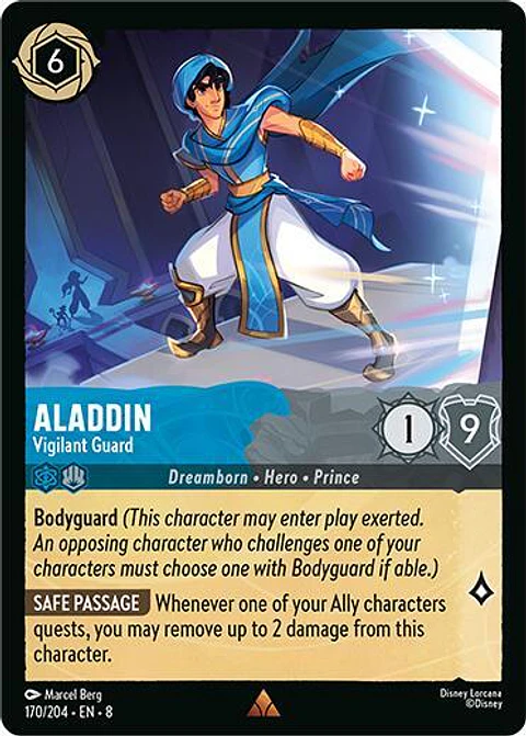 Aladdin - Vigilant Guard - Rare - 170/204