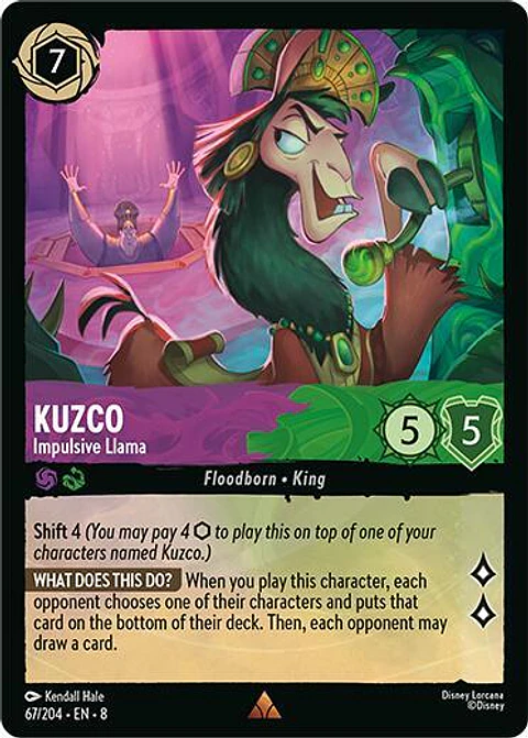Kuzco - Impulsive Llama - Rare - 67/204 - 8