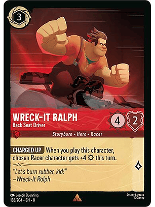 Wreck-It Ralph - Back Seat Driver - Rare - 135/204 - 8