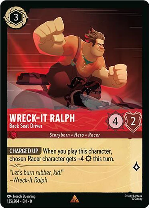 Wreck-It Ralph - Back Seat Driver - Rare - 135/204 - 8