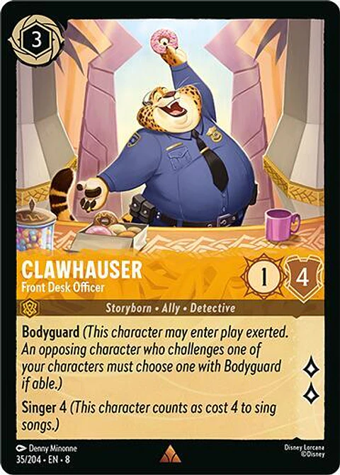 Clawhauser - Front Desk Officer - 35/204 - Rare - 8