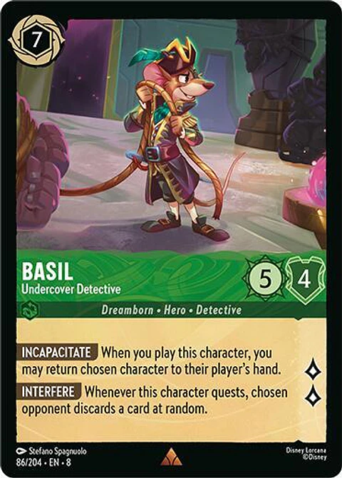 Basil - Undercover Detective - 86/204 - Rare - 8