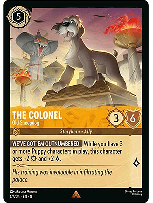 The Colonel - Old Sheepdog - 17/204 - Rare - 8