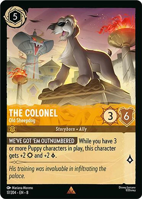The Colonel - Old Sheepdog - 17/204 - Rare - 8