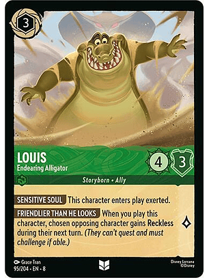 Louis - Endearing Alligator - Uncommon - 95/204 - 8