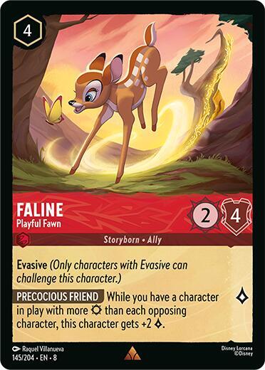 Faline - Playful Fawn - Rare - 145/204 - 8 1