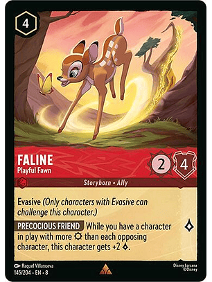 Faline - Playful Fawn - Rare - 145/204 - 8