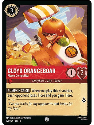Gloyd Orangeboar - Fierce Competitor - Common - 121/204 - 8