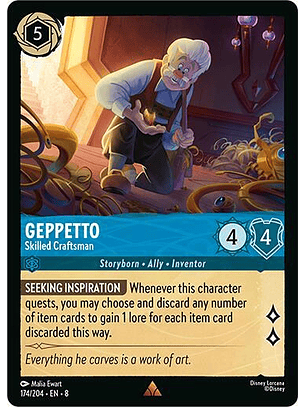 Geppetto - Skilled Craftsman - Rare - 174/204 - 8