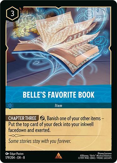 Belle's Favorite Book - Rare - 179/204 - 8 1