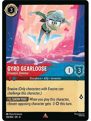 Gyro Gearloose - Eccentric Inventor - Rare - 123/204 - 8