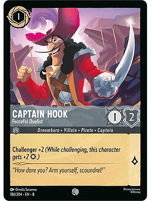 Captain Hook - Forceful Duelist - Common - 186/204 - 8