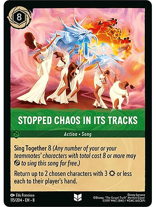 Stopped Chaos in Its tracks - Uncommon - 115/204 - 8