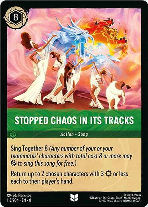 Stopped Chaos in Its tracks - Uncommon - 115/204 - 8