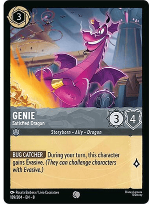 Genie - Satisfied Dragon - Uncommon - 189/204 - 8