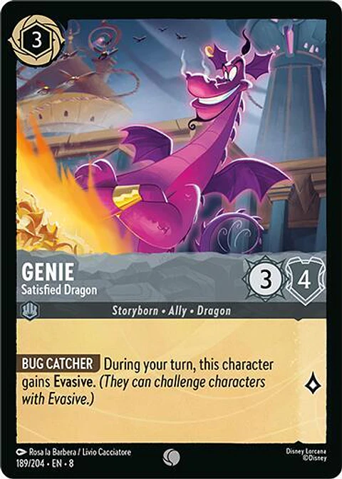 Genie - Satisfied Dragon - Uncommon - 189/204 - 8