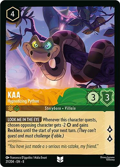 Kaa - Hypnotizing Python - Uncommon - 21/204 - 8
