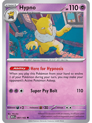 Hypno - 097/165 - Uncommon - MEW 