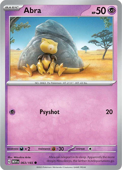 Abra - 063/165 - Common - MEW