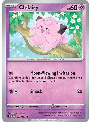 Clefairy - 035/165 - Common - MEW