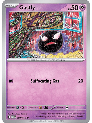 Gastly - 092/165 - Common - MEW 