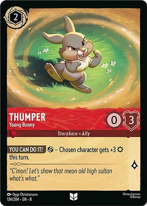 Thumper - Young Bunny - Uncommon - 134/204 - 8