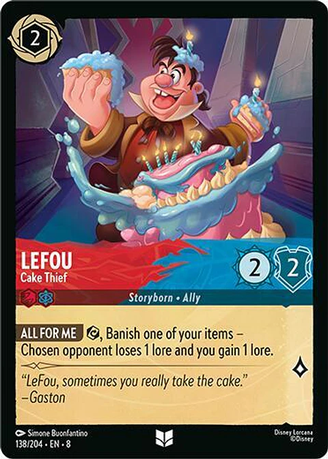 LeFou - Cake Thief - Uncommon - 138/204 - 8