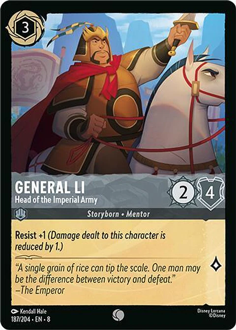 General Li - Head of the Imperial Army - Common - 187/204 - 8