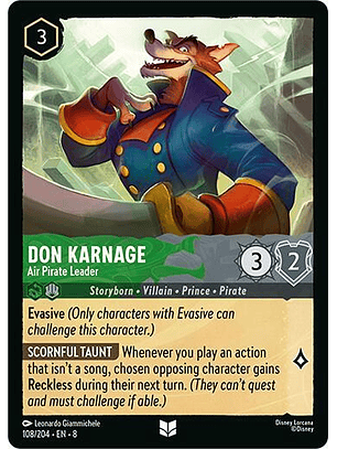 Don Karnage - Air Pirate Leader - Uncommon - 108/204 - 8