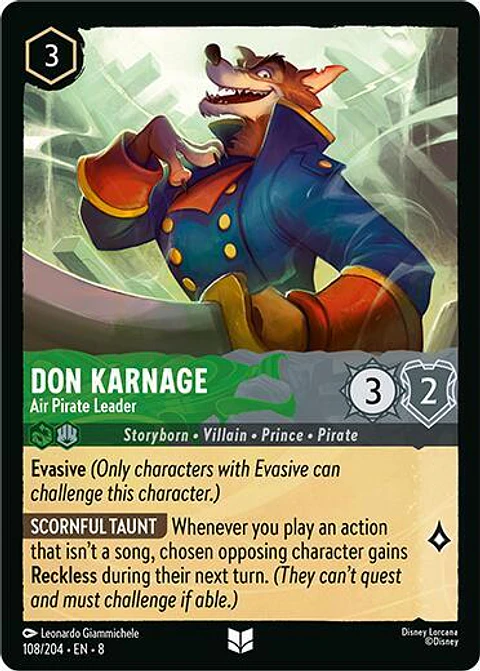 Don Karnage - Air Pirate Leader - Uncommon - 108/204 - 8