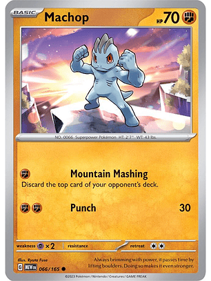 Machop - 066/165 - Common - MEW 