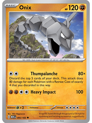 Onix - 095/165 - Uncommon - MEW 