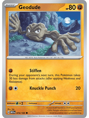 Geodude - 074/165 - Common - MEW 