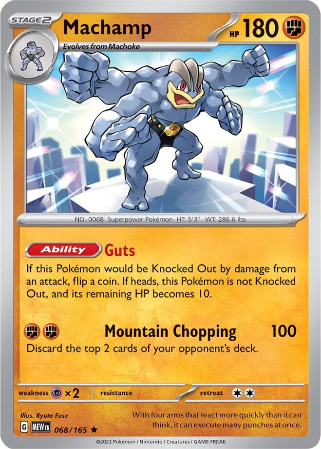 Machamp - 068/165 - Holo Rare - MEW  1