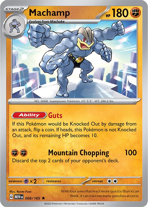 Machamp - 068/165 - Holo Rare - MEW 