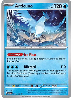 Articuno - 144/165 - Holo Rare - MEW 